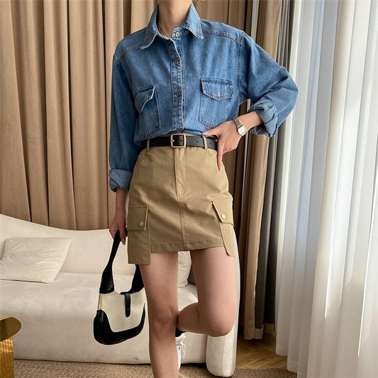 Casual Wear Slimming Mini Skirt