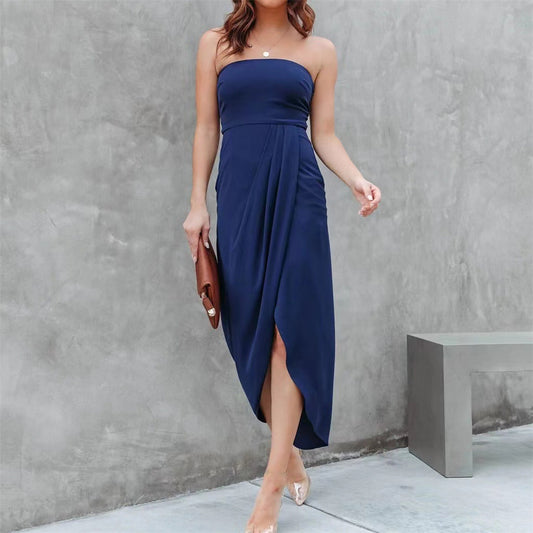 Sleeveless Solid Split-Side Maxi Dress