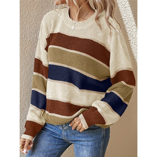 Stripes Knitted Loose Sweater