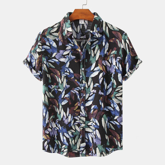 Men's Floral Short Sleeve