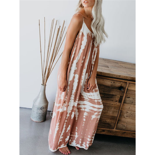 Tie Dye Loose Fit Cami Jumpsuit