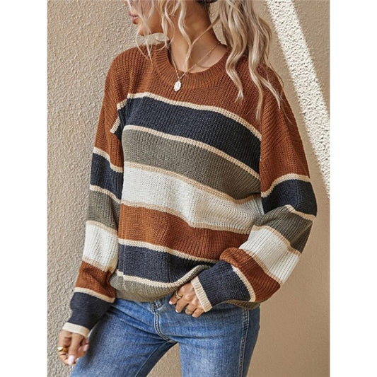 Stripes Knitted Loose Sweater