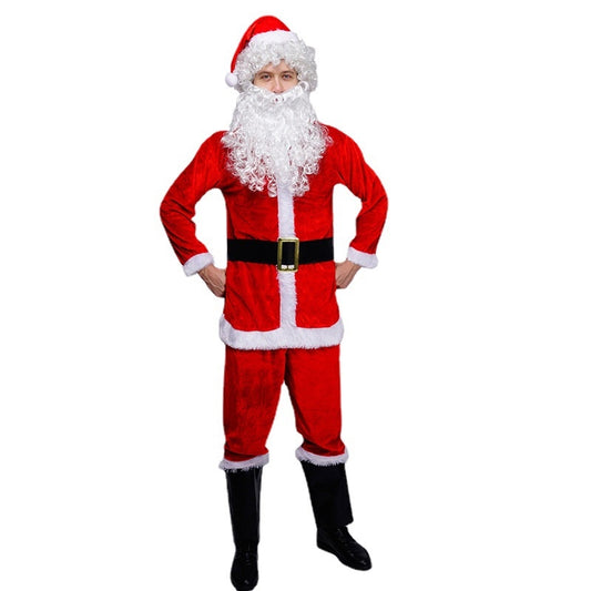 Unisex Adult Christmas Santa Claus Cosplay Costumes Suits