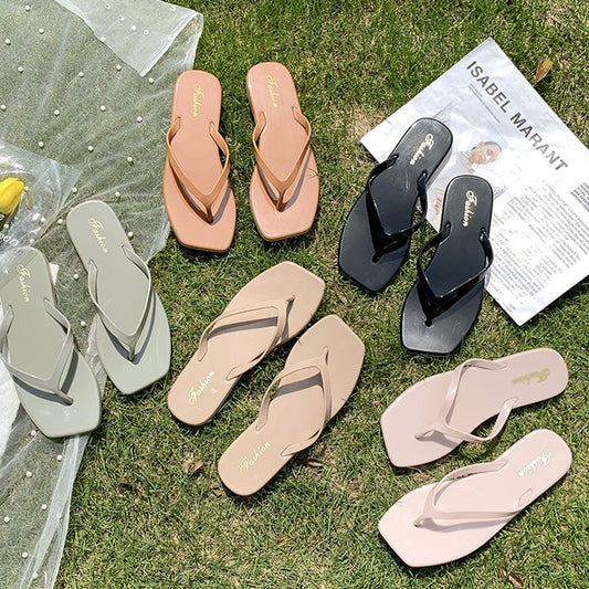Women Summer Casual Solid Color Comfort Sandals