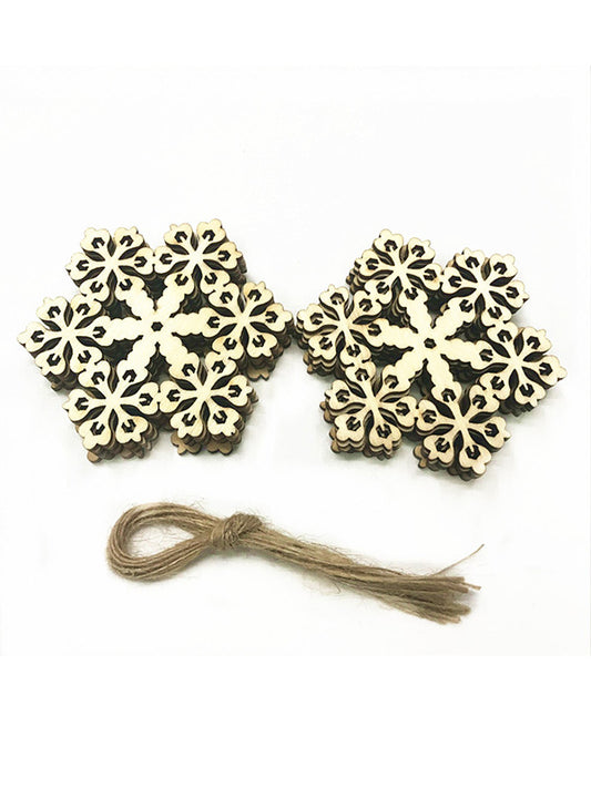 10Pcs Snowflake Christmas Decoration Accessories