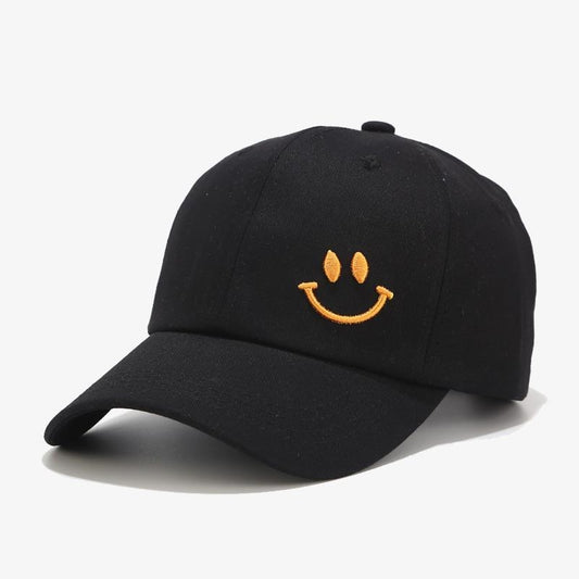 Smile Embroidered Casual Baseball Cap