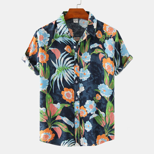 Men's Floral Short Sleeve