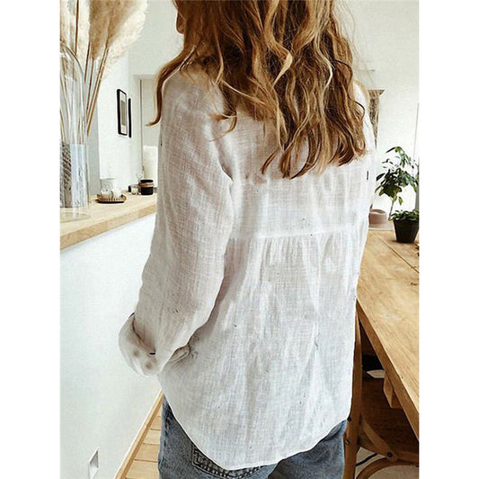 Fashion Solid Button Shirt