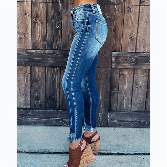 Women's Blue Stretch Slim Fit Jeans