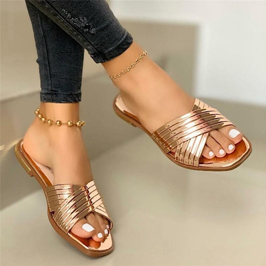 Women's One-Piece Flat Sandals