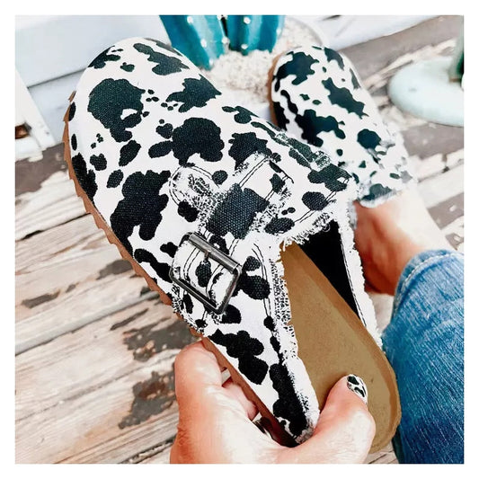 Printed Closed Toe Clog Slippers